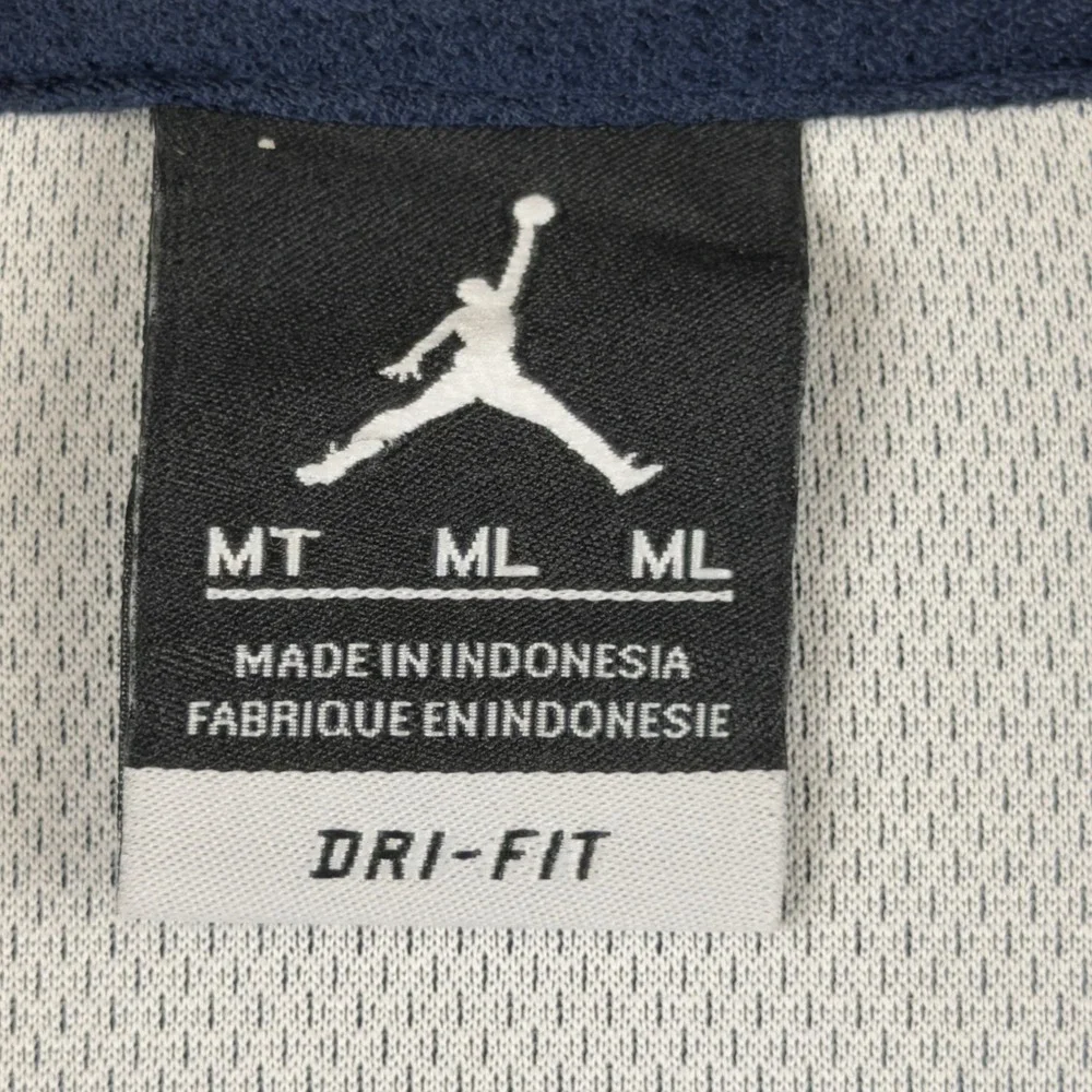 Jordan Mens Dri-FIT Full Zip Track Jacket Navy Blue Jumpman 696736-419 Size MT